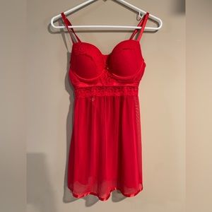 Daisy Fuentes Lace Sheer Nightgown Lingerie - Size Medium (Brand New)